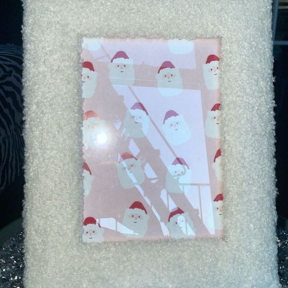 Eccolo Fuzzy white shag photo picture frame living room house decoration - Picture 3 of 8